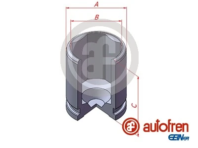 Piston, brake caliper